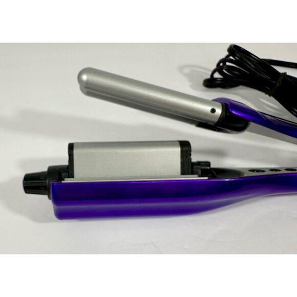 Bed Head TIGI A Wave We Go Adjustable Hair Waver Iron Purple With Silver Barrels - Picture 7 of 16